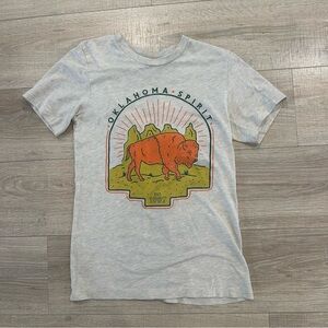 Canvas Oklahoma Spirit Graphic T-Shirt - Light Gray